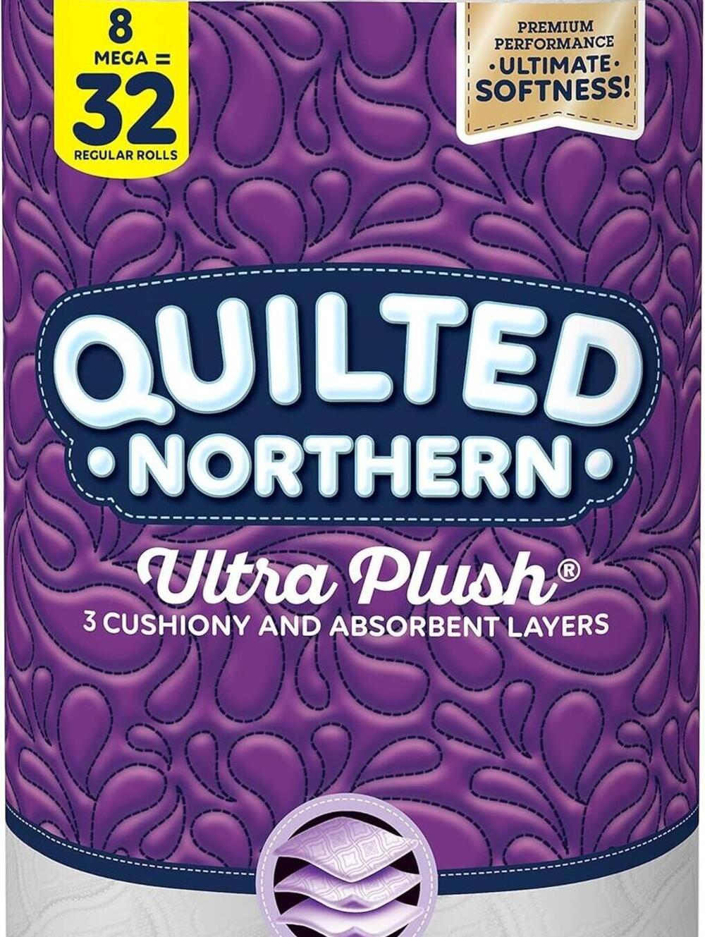 uilted Northern Ultra Plush® Toilet Paper, (8 in the pack) (Pack of 1)